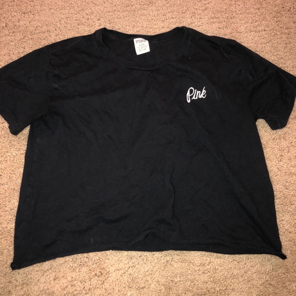pink crop top
